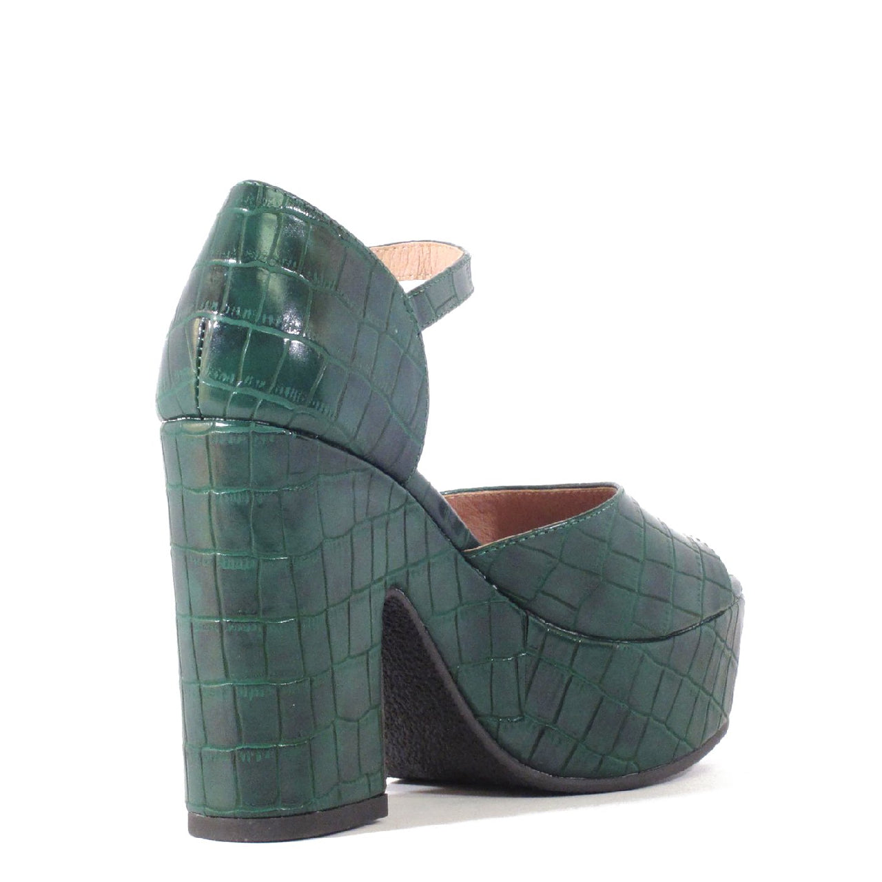 Quill Croco Platform Heels - Glamourous Grace