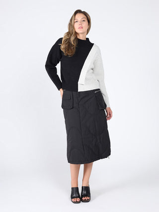 Quilted Cargo Skirt