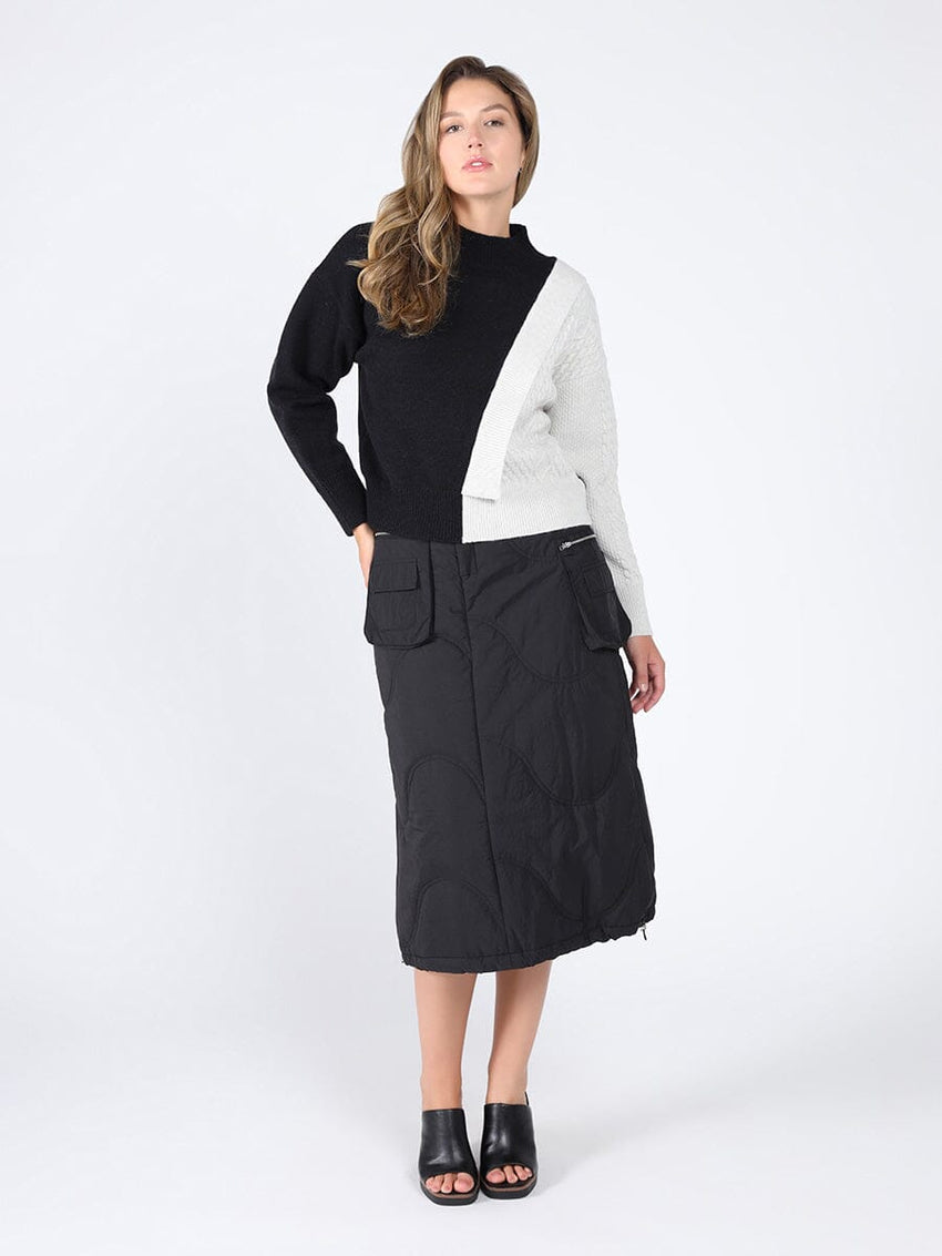 Quilted Cargo Skirt