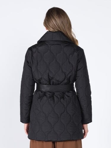 Quilted Lightweight front open belt Jackets - Glamourous Grace