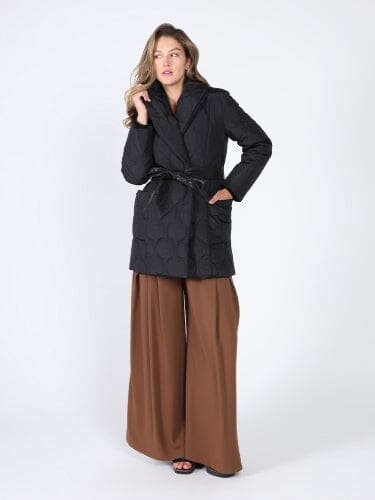 Quilted Lightweight front open belt Jackets - Glamourous Grace