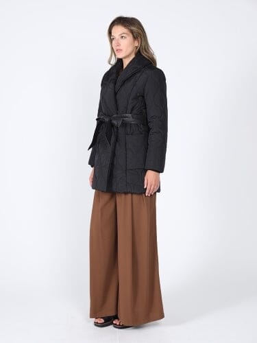 Quilted Lightweight front open belt Jackets - Glamourous Grace