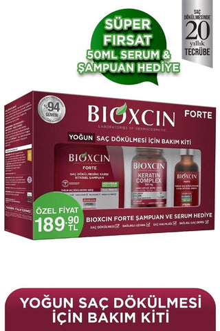 Bioxcin Forte Intense Hair Loss Care Kit - Glamourous Grace