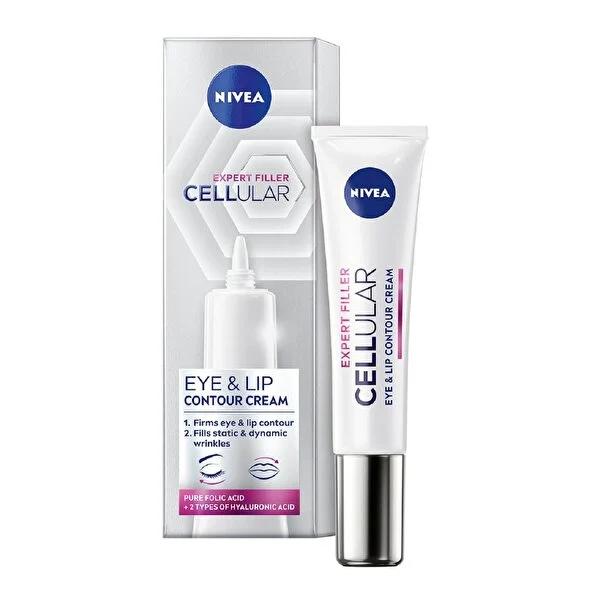 Nivea Hyaluron Cellular Filler Anti-Aging Eye Cream - Firming, Hydrating, Fine Lines & Wrinkles Reduction - Glamourous Grace