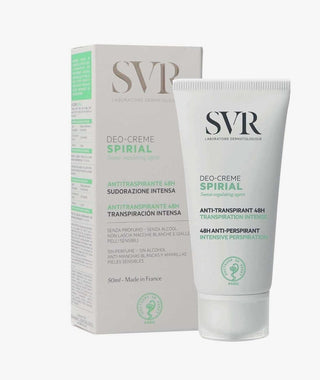 SVR Spirial Antiperspirant Cream 50ml - Fragrance-Free, Sensitive Skin Solution for Excessive Sweating - Glamourous Grace