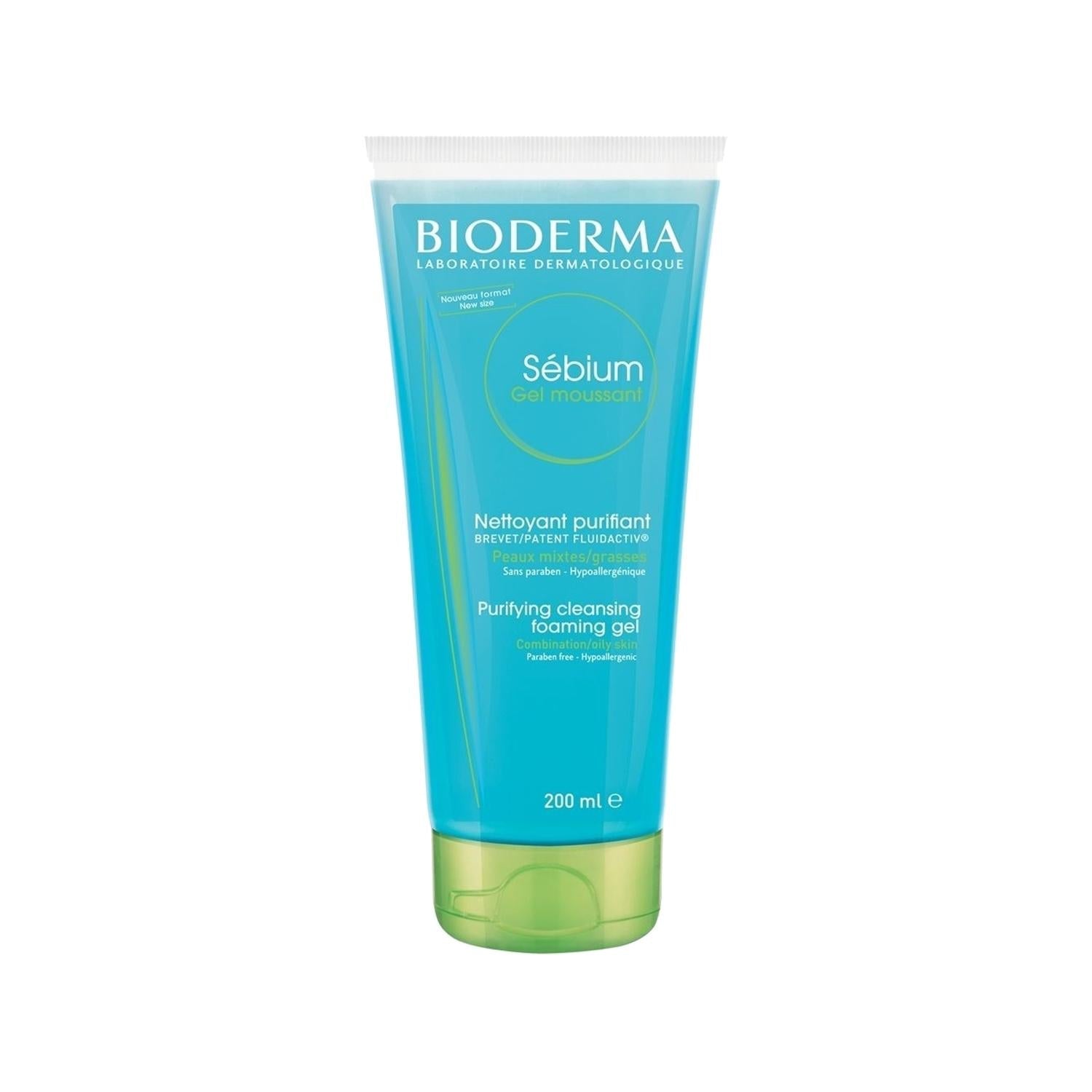 Bioderma Sebium Foaming Gel Cleanser for Acne-Prone Skin - Dermatologically Tested, 200ml - Glamourous Grace