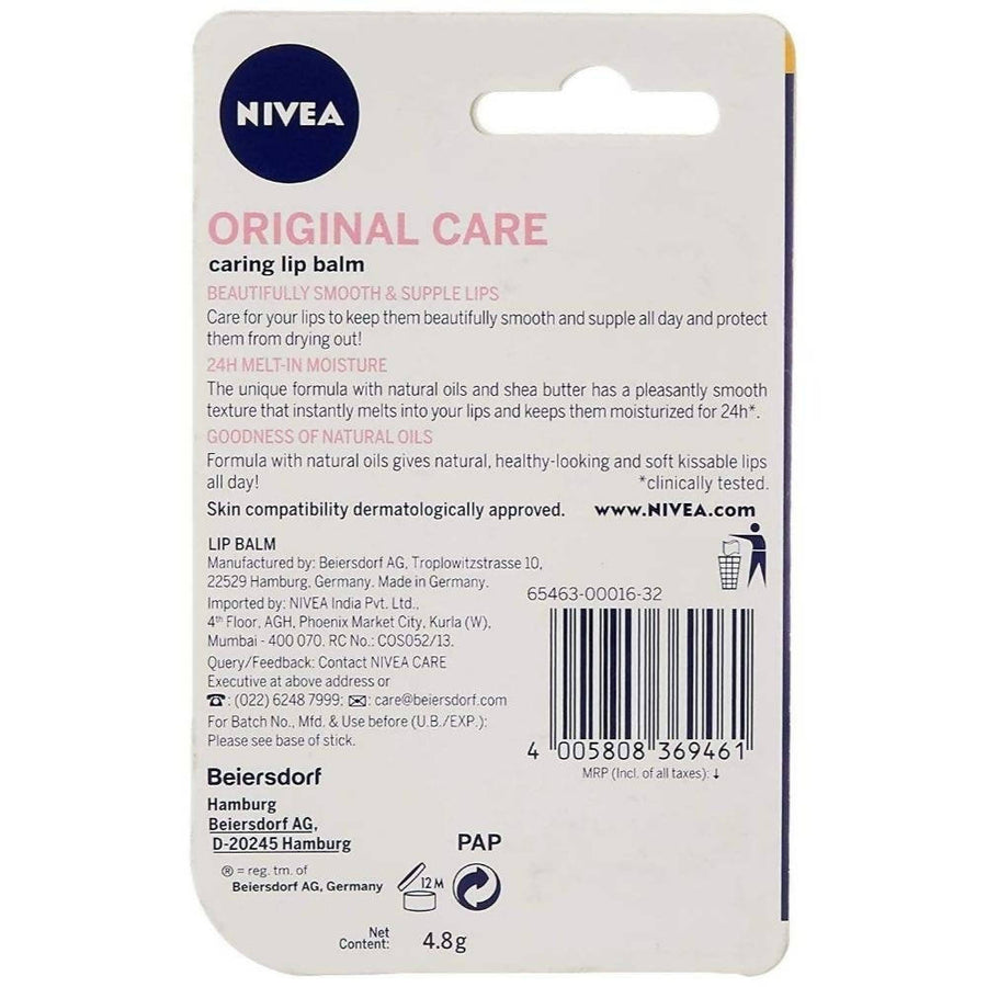 Nivea Original Care Lip Balm