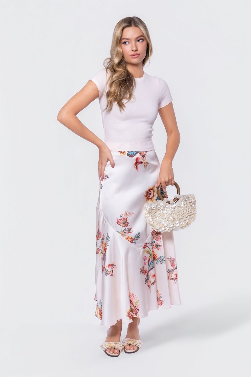 Rachel Skirt (Ivory Pattern) - Glamourous Grace