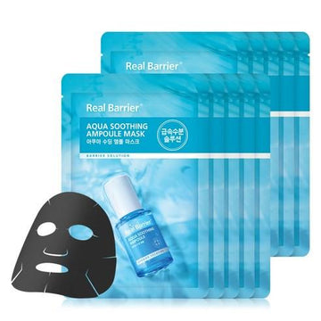 [Real Barrier] Aqua Soothing Ampoule Mask Sheet 28ml X 10ea - Glamourous Grace