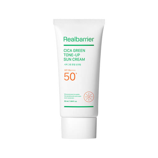 [Real Barrier] Cica Green Tone Up Sun Cream SPF 50+ PA++++ 50ml - Glamourous Grace