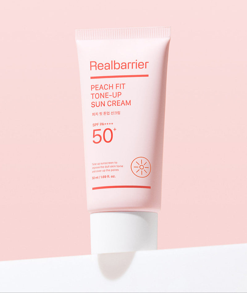 [Real Barrier] Peach Fit Tone-Up Sun Cream SPF 50+ PA++++50ml - Glamourous Grace
