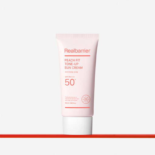 [Real Barrier] Peach Fit Tone-Up Sun Cream SPF 50+ PA++++50ml - Glamourous Grace