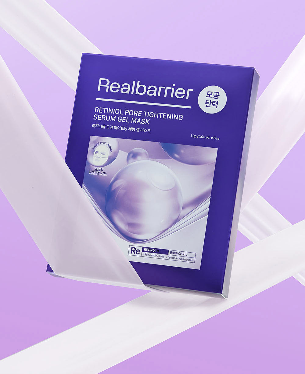 [Real Barrier] Retinol Pore Tightening Serum Gel Mask 30g*5ea - Glamourous Grace