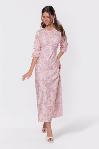 Rebecca Dress (Pink Pattern)