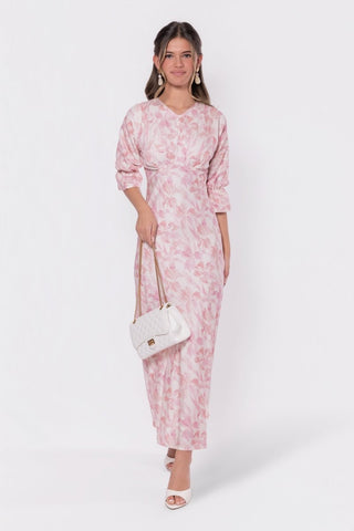 Rebecca Dress (Pink Pattern)