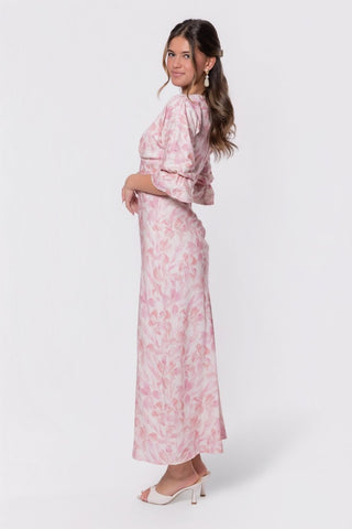 Rebecca Dress (Pink Pattern)