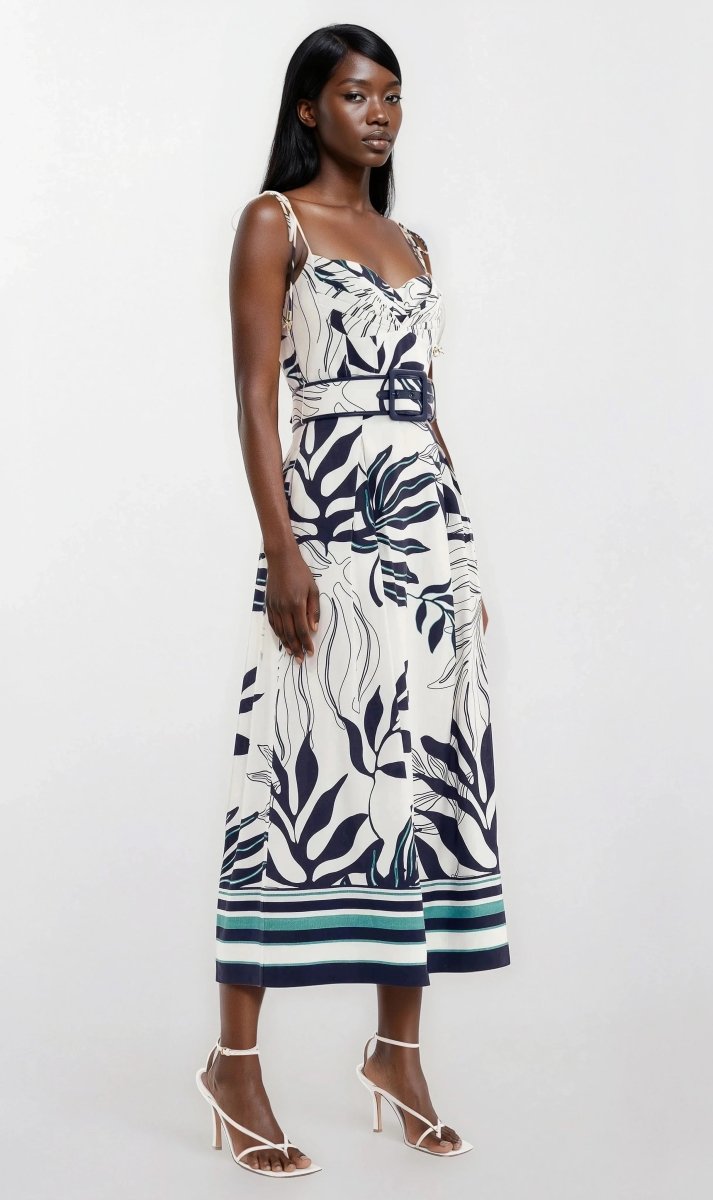 Aurelia Strap Midi – Print - Glamourous Grace