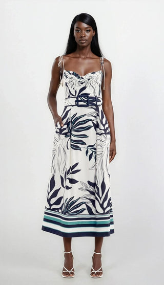 Aurelia Strap Midi – Print - Glamourous Grace