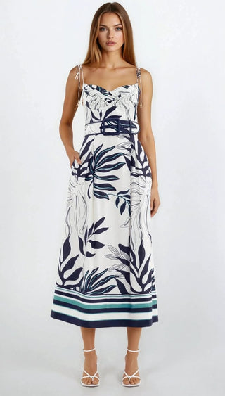 Aurelia Strap Midi – Print - Glamourous Grace