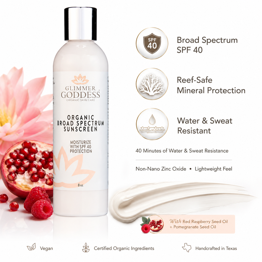 Organic Reef-Safe Sunscreen – Broad Spectrum SPF 40 - Glamourous Grace
