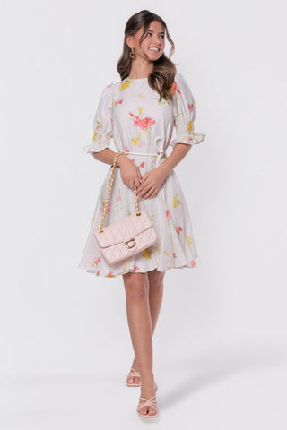 Reina Dress (White Flower)