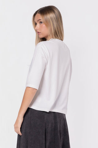 Remi Tee Plain (Powder White)