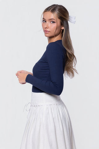 Rena Top (Navy)
