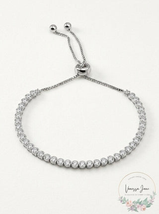 Giani Bernini Cubic Zirconia Bolo Bracelet in Sterling Silver