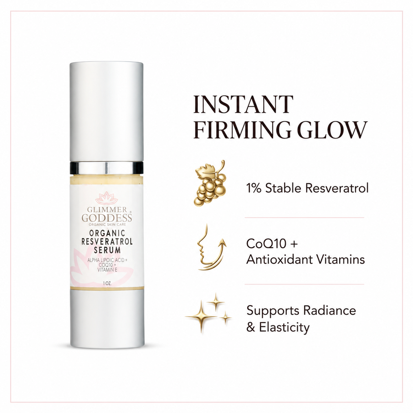 Organic Resveratrol Serum – Instant Firming - Glamourous Grace