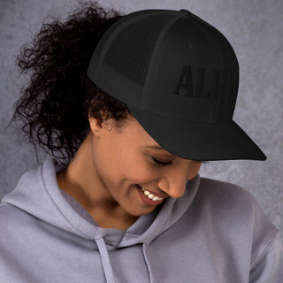 ALPHA 3D Puffy Embroidered Retro Trucker Hat