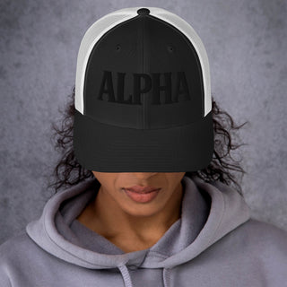 ALPHA 3D Puffy Embroidered Retro Trucker Hat