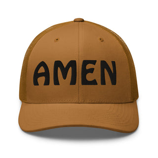 AMEN 3D Puffy Embroidered Trucker Cap