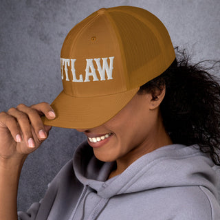 OUTLAW 3D Puffy Embroidered Retro Trucker Cap