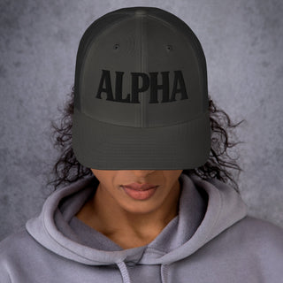 ALPHA 3D Puffy Embroidered Retro Trucker Hat