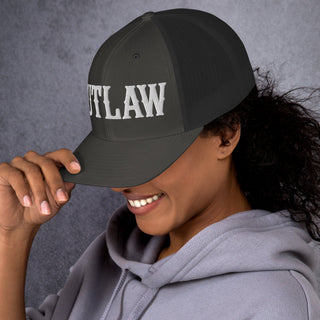 OUTLAW 3D Puffy Embroidered Retro Trucker Cap