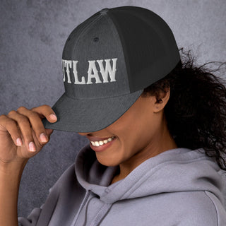 OUTLAW 3D Puffy Embroidered Retro Trucker Cap