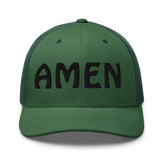 AMEN 3D Puffy Embroidered Trucker Cap
