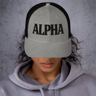 ALPHA 3D Puffy Embroidered Retro Trucker Hat
