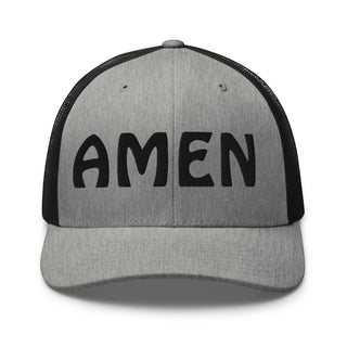 AMEN 3D Puffy Embroidered Trucker Cap