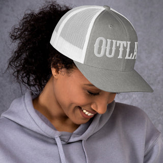 OUTLAW 3D Puffy Embroidered Retro Trucker Cap