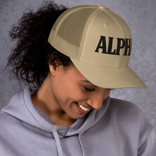 ALPHA 3D Puffy Embroidered Retro Trucker Hat