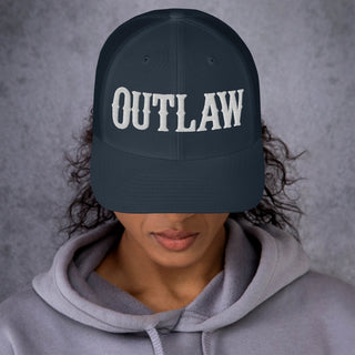 OUTLAW 3D Puffy Embroidered Retro Trucker Cap