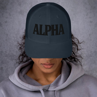 ALPHA 3D Puffy Embroidered Retro Trucker Hat