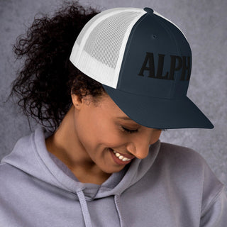 ALPHA 3D Puffy Embroidered Retro Trucker Hat
