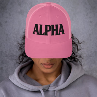 ALPHA 3D Puffy Embroidered Retro Trucker Hat