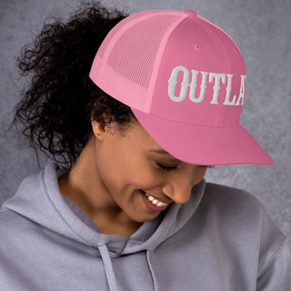 OUTLAW 3D Puffy Embroidered Retro Trucker Cap