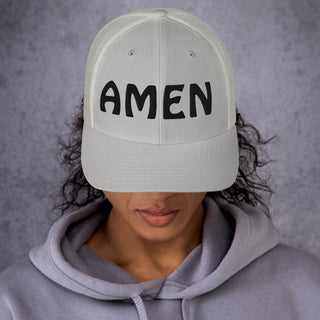 AMEN 3D Puffy Embroidered Trucker Cap