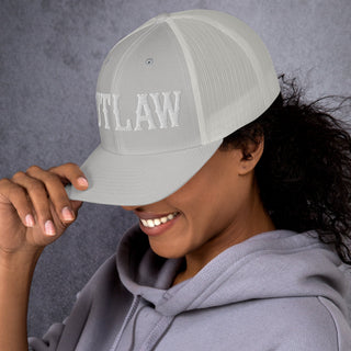 OUTLAW 3D Puffy Embroidered Retro Trucker Cap