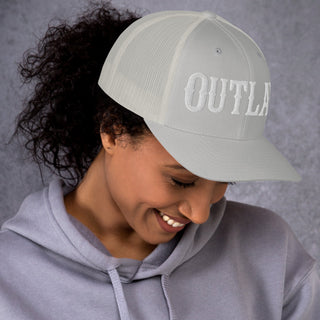 OUTLAW 3D Puffy Embroidered Retro Trucker Cap