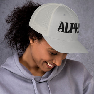 ALPHA 3D Puffy Embroidered Retro Trucker Hat